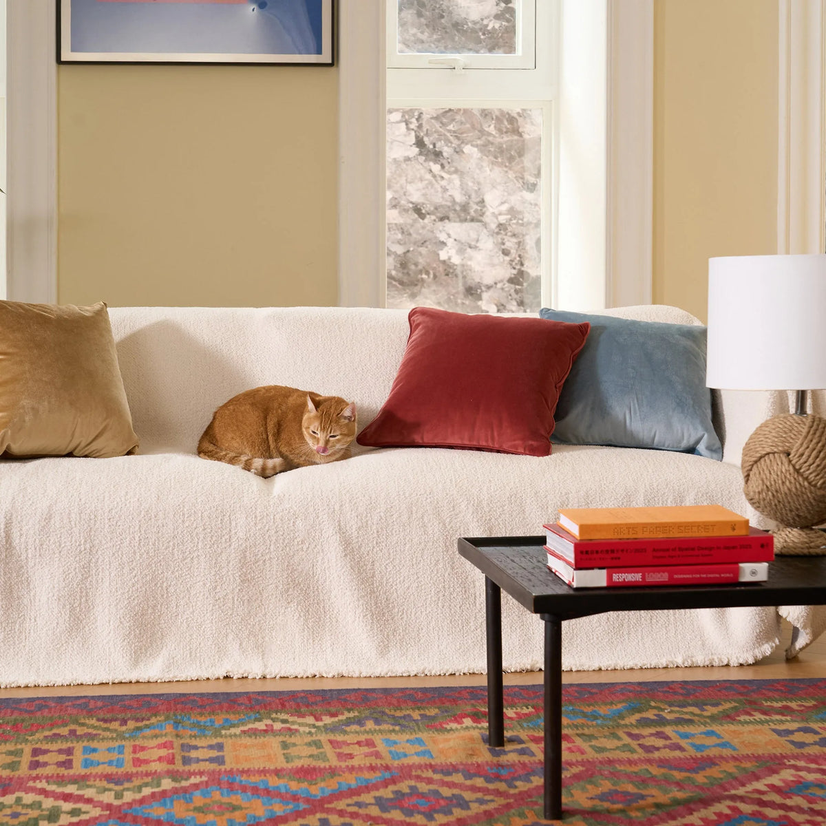 Cosy Winter Plush Chenille Sofa Cover