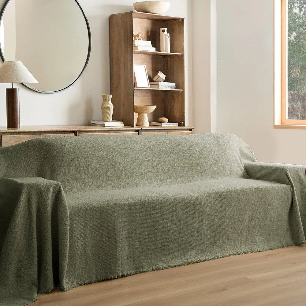Cosy Winter Plush Chenille Sofa Cover