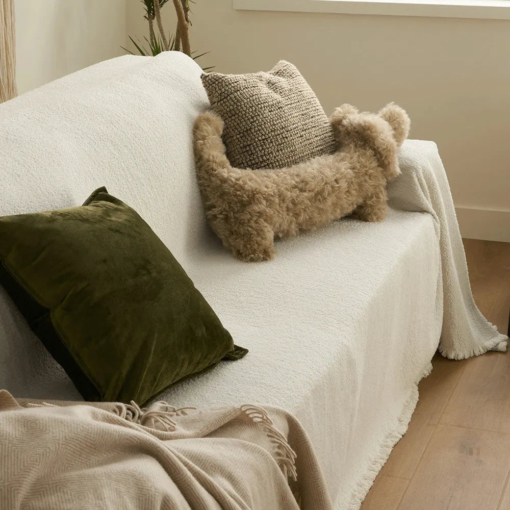 Cosy Winter Plush Chenille Sofa Cover
