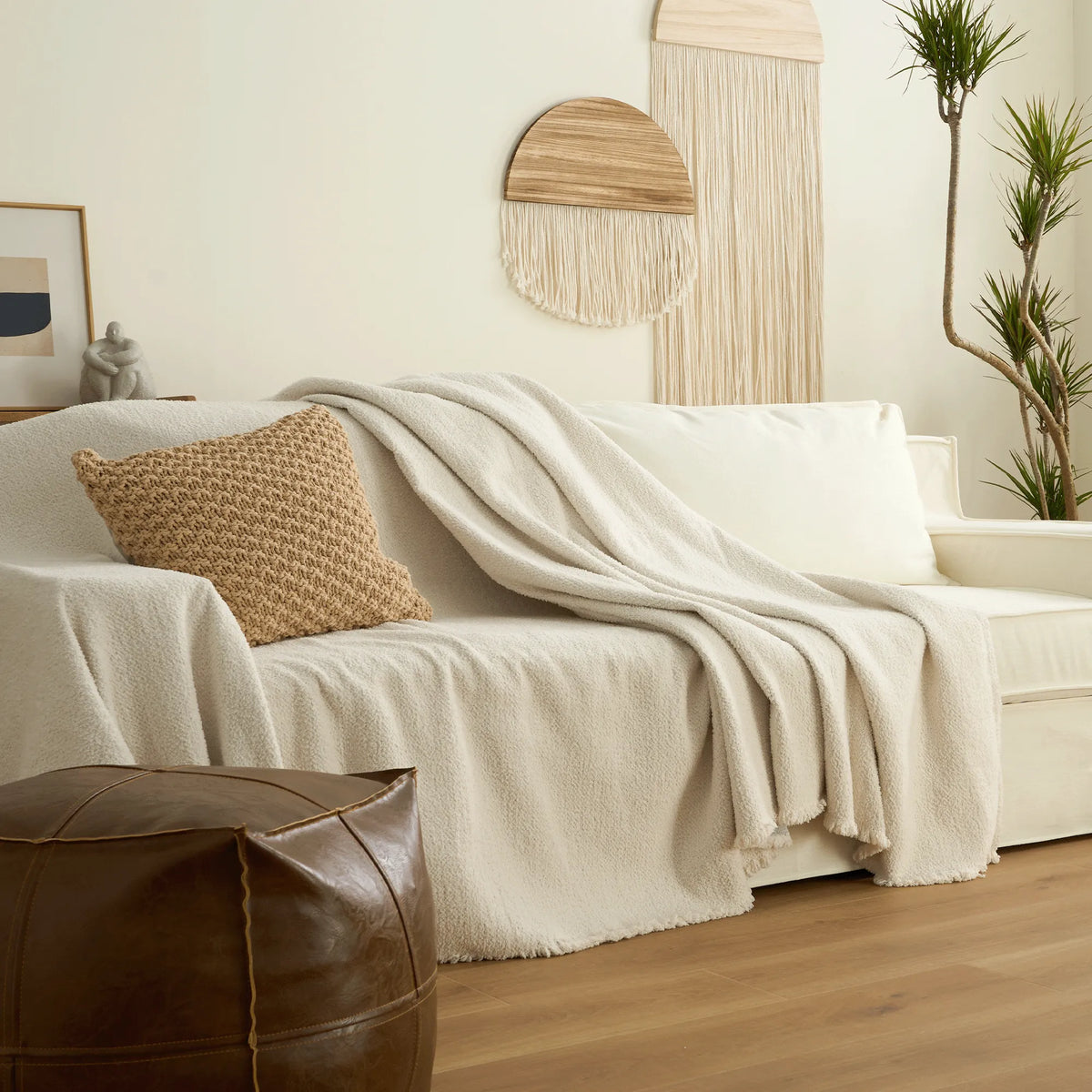 Cosy Winter Plush Chenille Sofa Cover