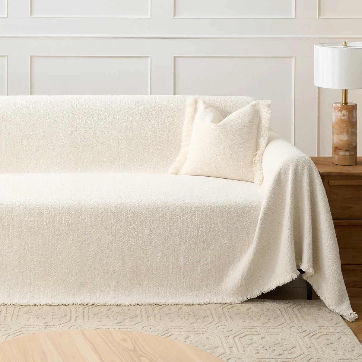 Cosy Winter Plush Chenille Sofa Cover
