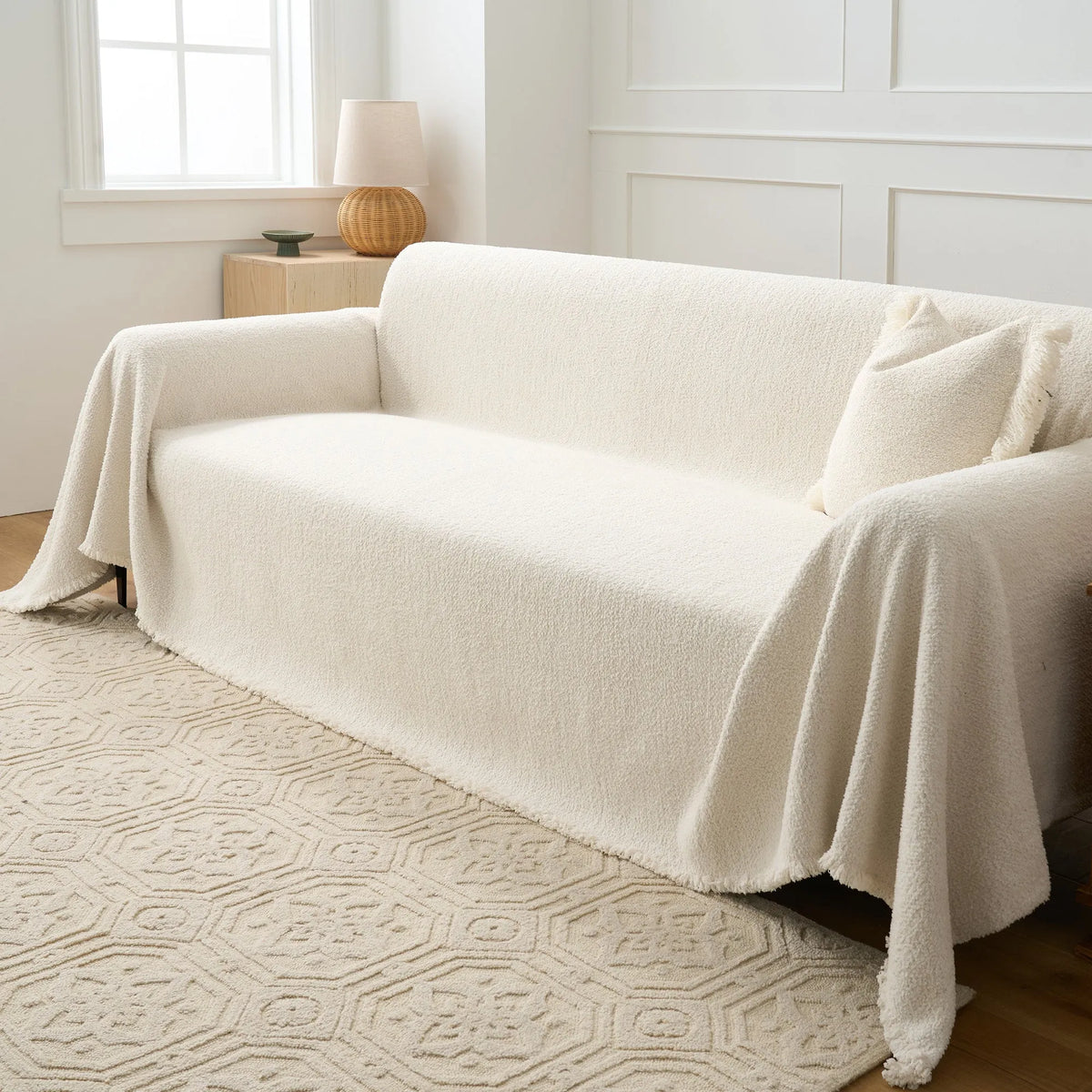 Cosy Winter Plush Chenille Sofa Cover