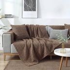 Cotton Blend Woven Sofa Cover Set