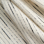Cream Dashed Line Jacquard Sofa Cover