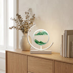 Crescent Moon Sand Art Lamp