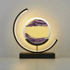 Crescent Moon Sand Art Lamp