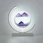 Crescent Moon Sand Art Lamp
