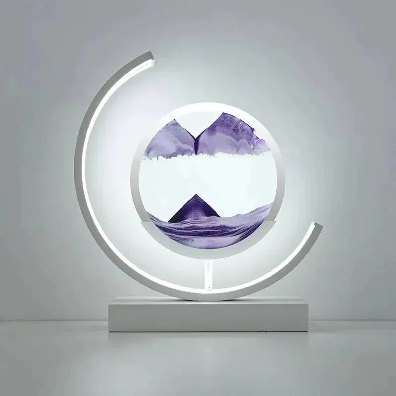 Crescent Moon Sand Art Lamp