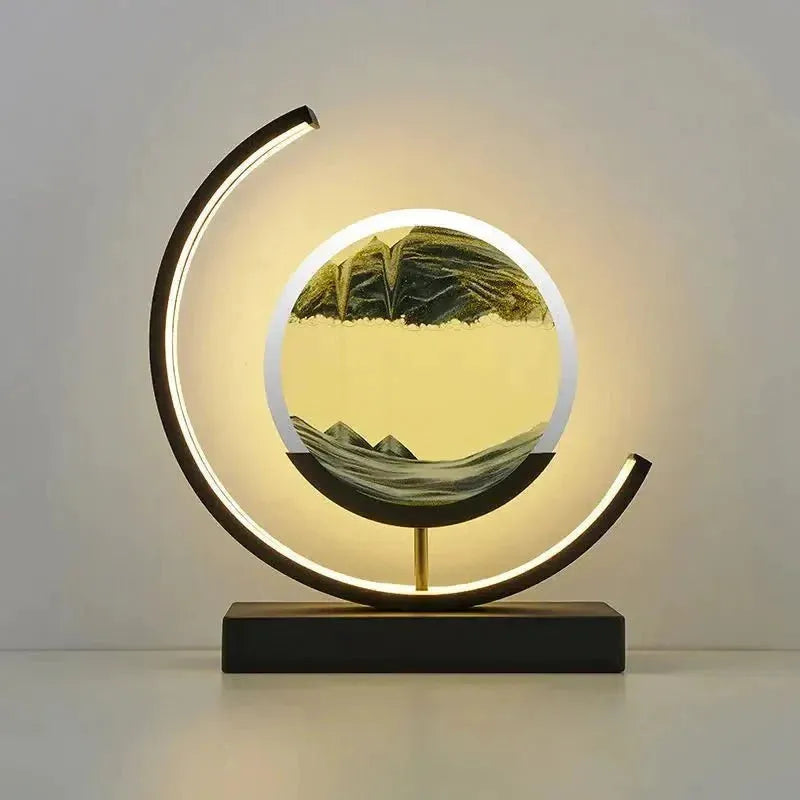 Crescent Moon Sand Art Lamp