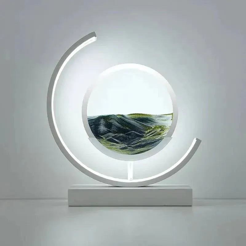 Crescent Moon Sand Art Lamp