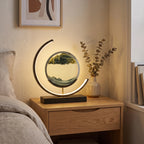 Crescent Moon Sand Art Lamp