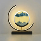 Crescent Moon Sand Art Lamp