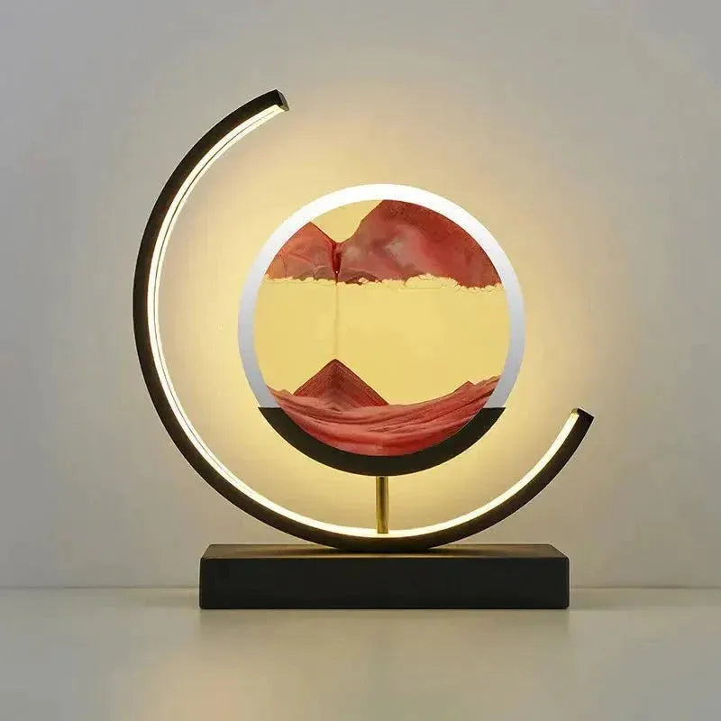 Crescent Moon Sand Art Lamp
