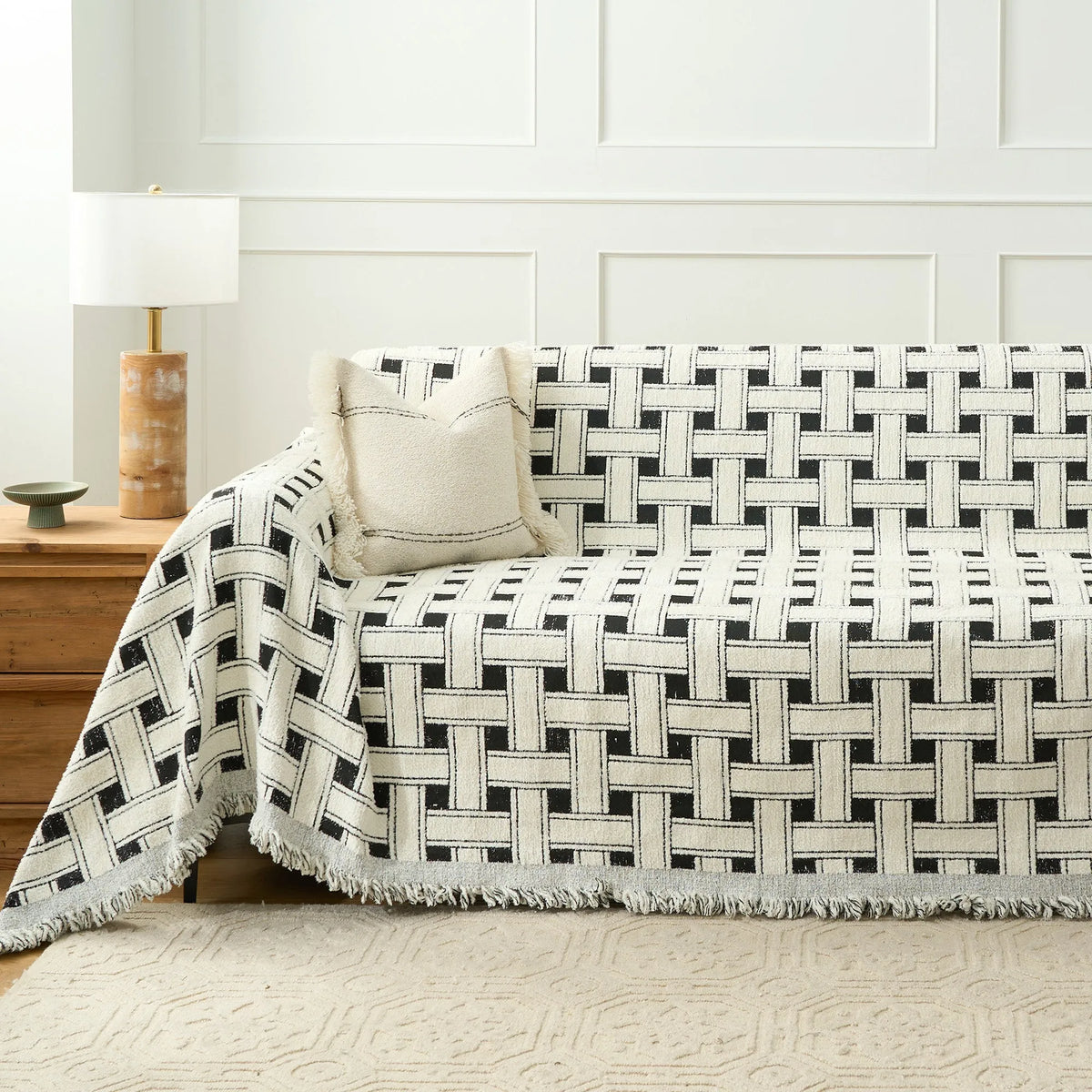 Crosshatch Chenille Winter Sofa Cover