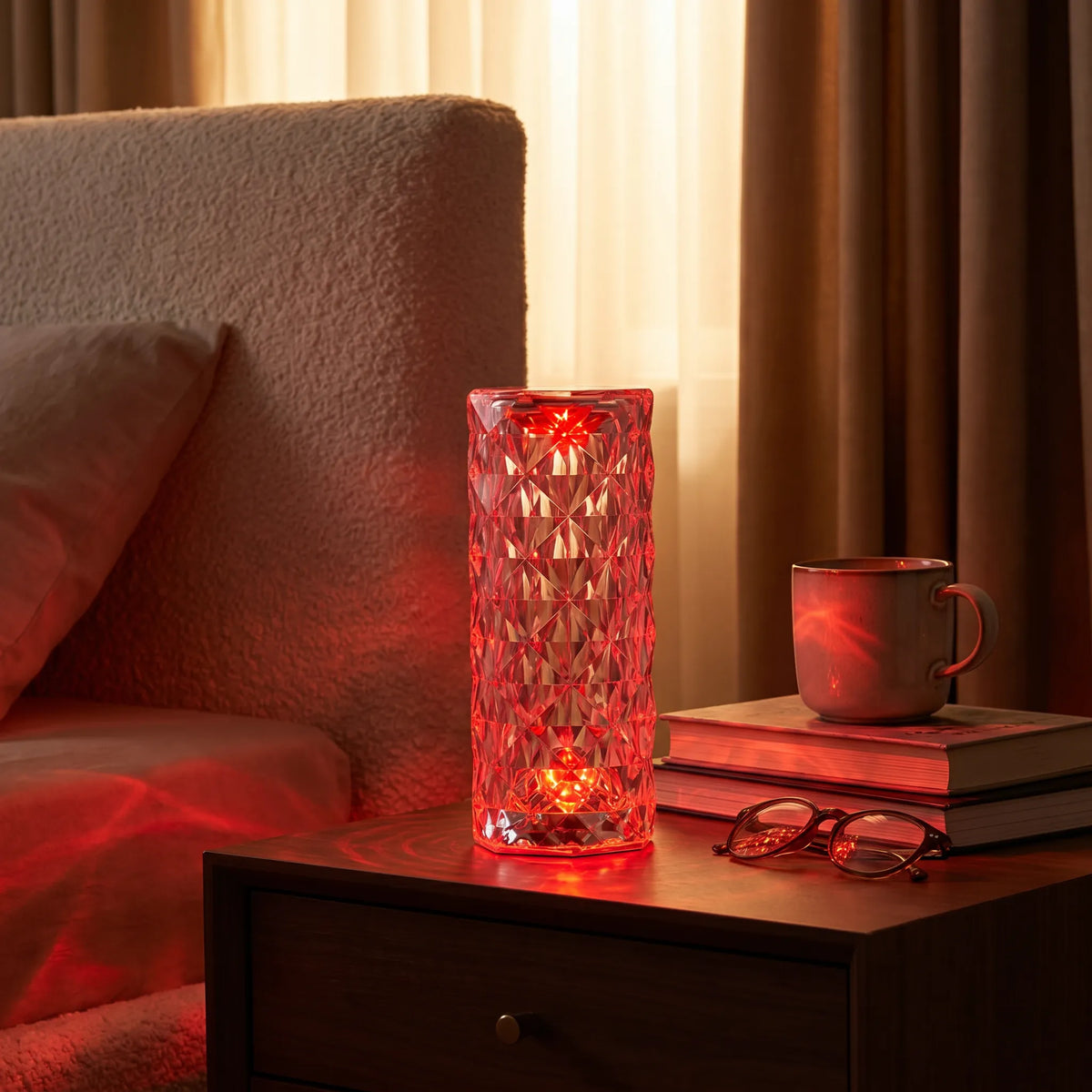 Crystal 16 Colour Touch Lamp