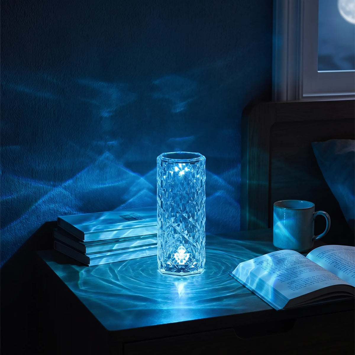 Crystal 16 Colour Touch Lamp