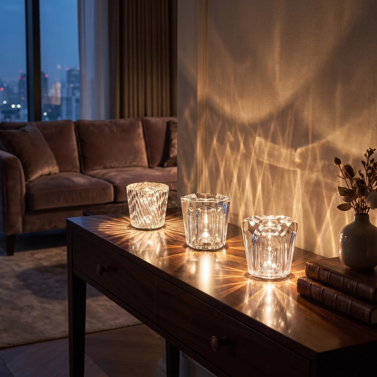 Crystal Diamond Cordless Lamp