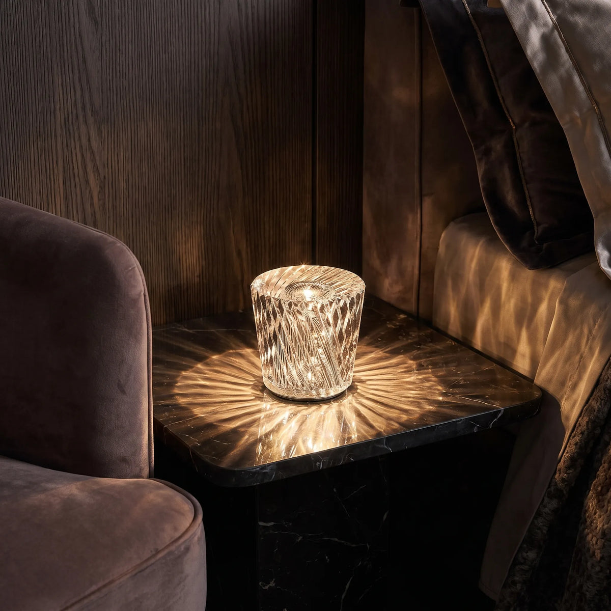 Crystal Diamond Cordless Lamp