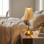 Crystal Gold Rechargeable Table Lamp
