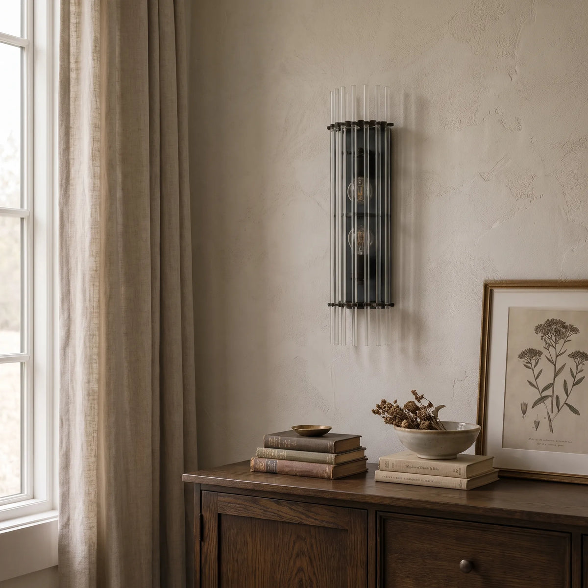 Crystal Prism Up Down Wall Light