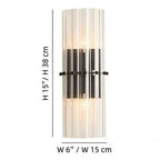 Crystal Prism Up Down Wall Light