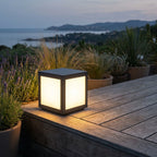 Cube Stainless Steel Pillar Light