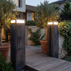 Cube Stainless Steel Pillar Light
