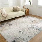 Desert Ash Abstract Washable Rug