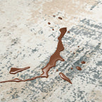 Desert Ash Abstract Washable Rug