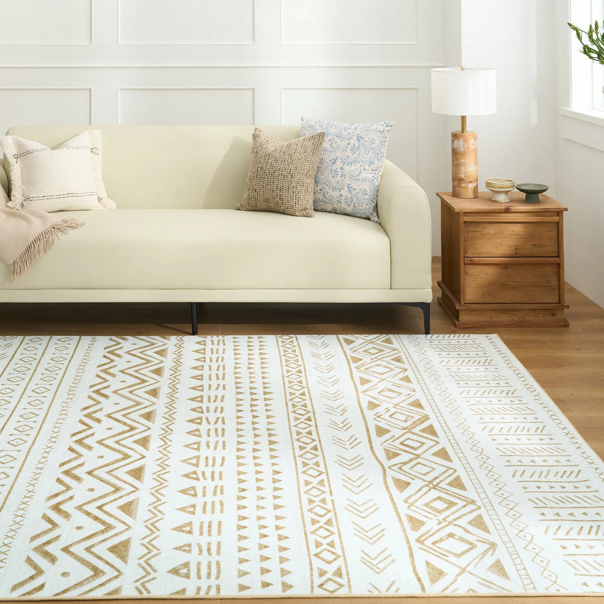 Desert Tribal Flow Washable Rug