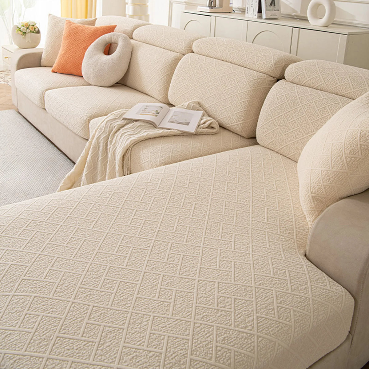 Diamond Knit Modular Sofa Cover