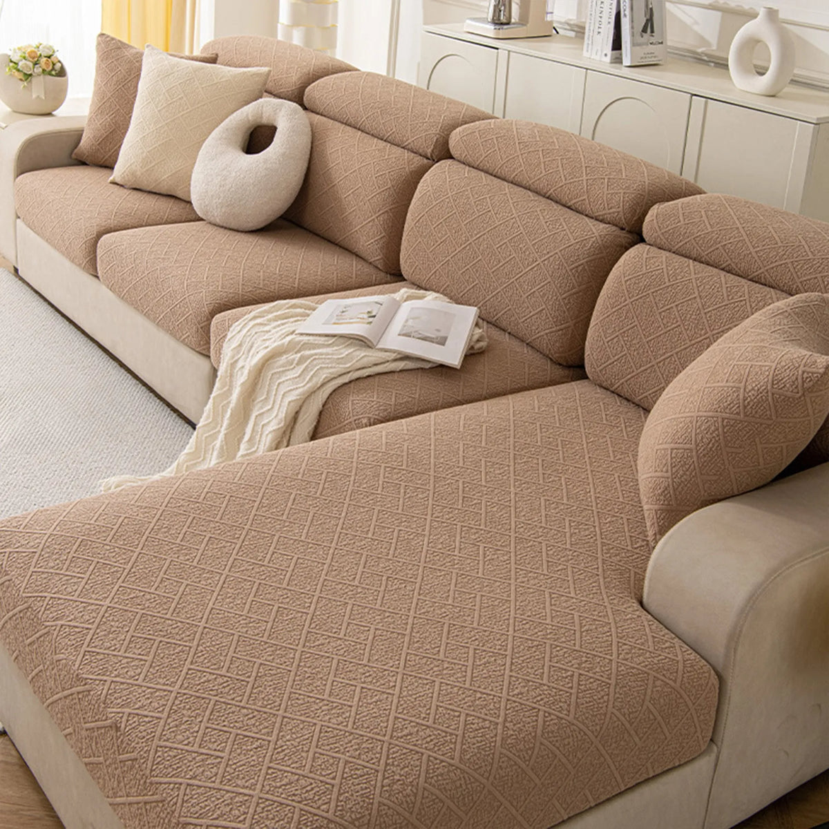 Diamond Knit Modular Sofa Cover