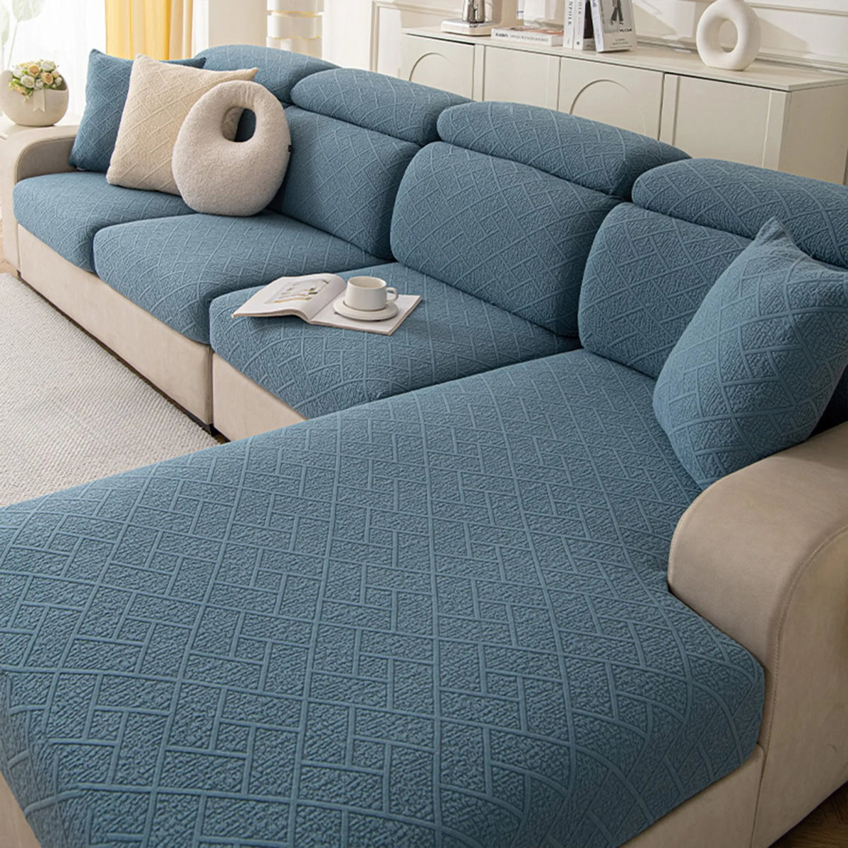 Diamond Knit Modular Sofa Cover