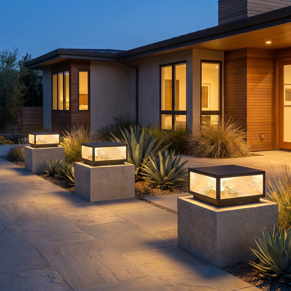 Die Cast Square Pillar Light