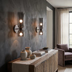 Double Glass Shade Wall Lamp