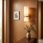 Double Glass Shade Wall Lamp