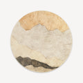 Earthy Abstract Round Rug
