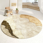 Earthy Abstract Round Rug