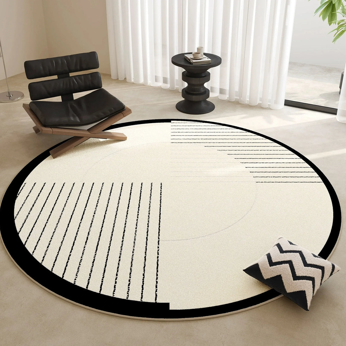 Eclipse Linear Round Rug