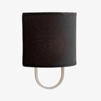 Fabric Drum Brass Frame Wall Light