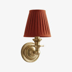 Farmhouse Fabric Drum Wall Light