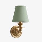 Farmhouse Fabric Drum Wall Light