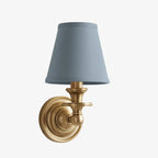 Farmhouse Fabric Drum Wall Light