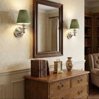 Farmhouse Fabric Drum Wall Light