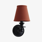 Farmhouse Fabric Drum Wall Light