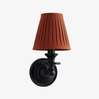 Farmhouse Fabric Drum Wall Light