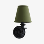 Farmhouse Fabric Drum Wall Light