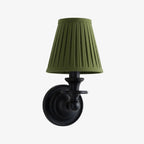 Farmhouse Fabric Drum Wall Light