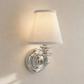 Farmhouse Fabric Drum Wall Light
