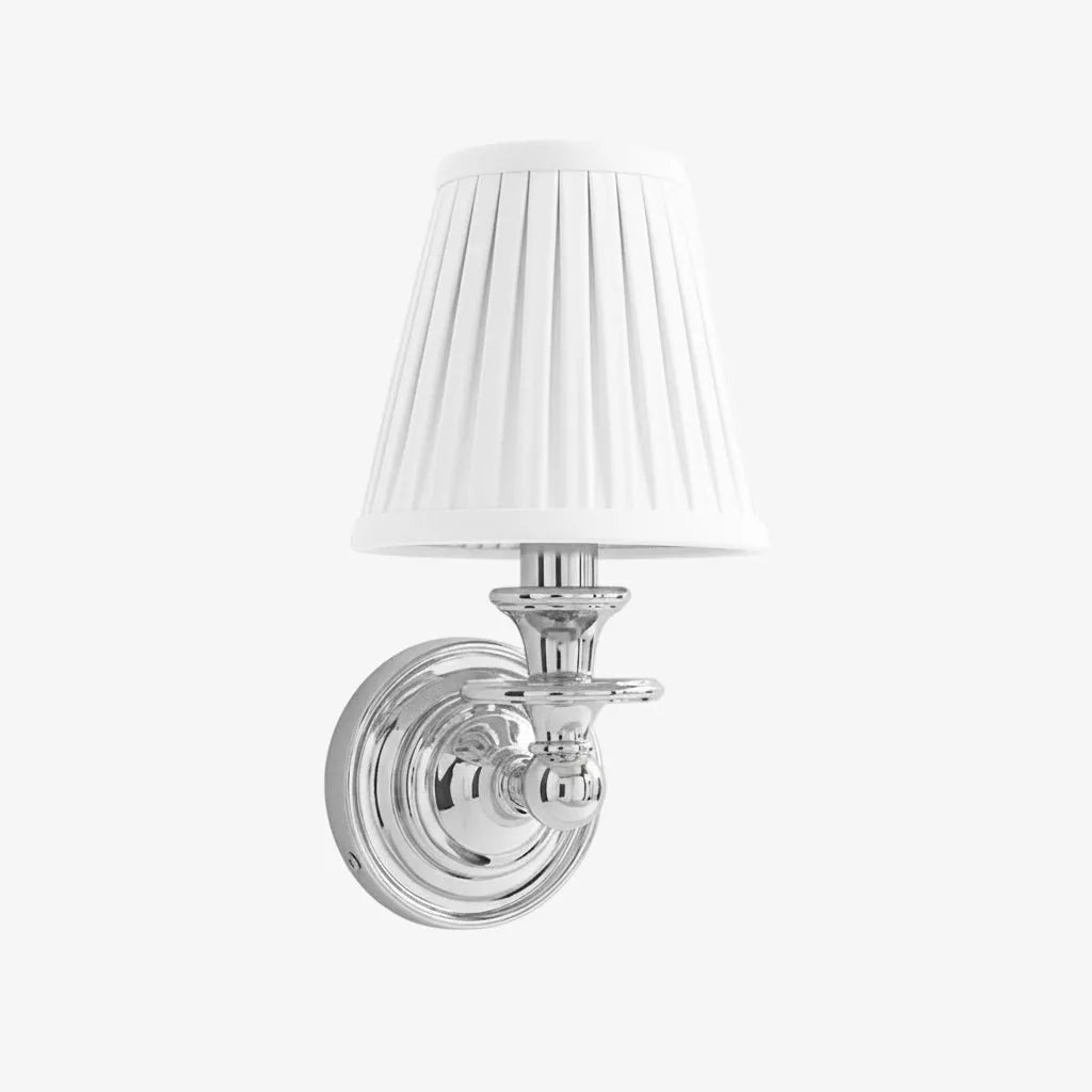 Farmhouse Fabric Drum Wall Light